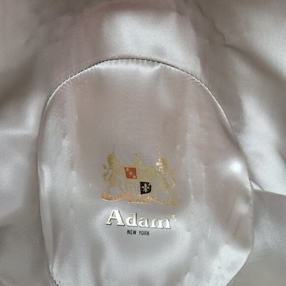 Vintage Adam New York Gray Wool Fedora with Feathers - Picture 7 of 7